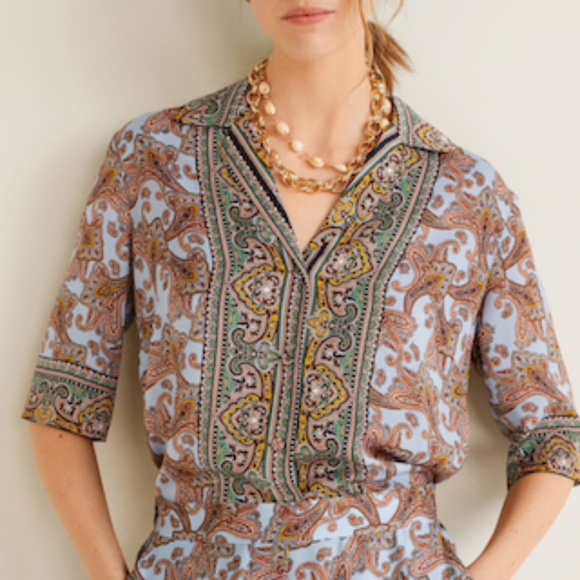 Mango Pants - Mango paisley set